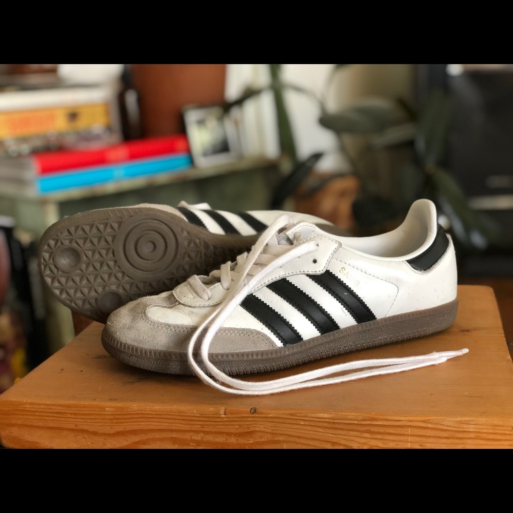 Adidas White Samba Classics 8.5